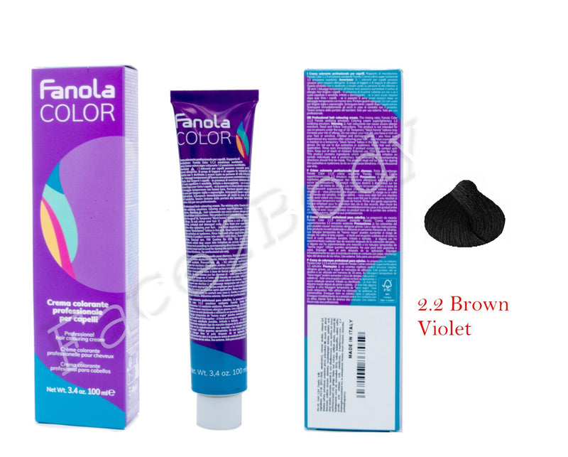 Fanola Cream Color 100ml - 2.2 - Violet zeer donkerbruin