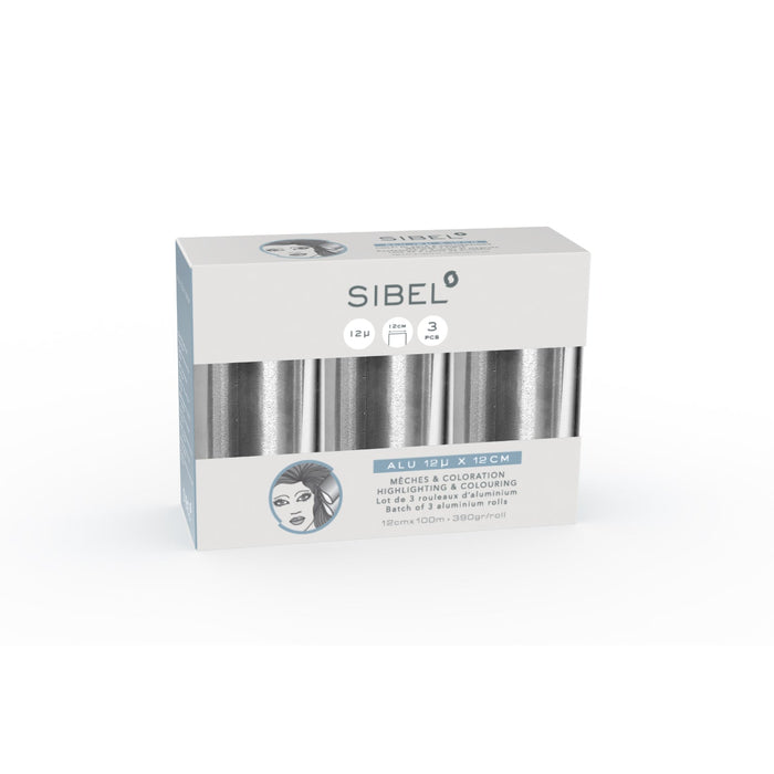 Sibel Alufolie Rol 12MU 12cmx100m 3 stuks