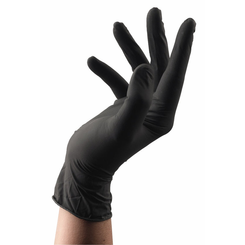 Sibel Handschoenen Wegwerp Latex Zwart M 100 stuks