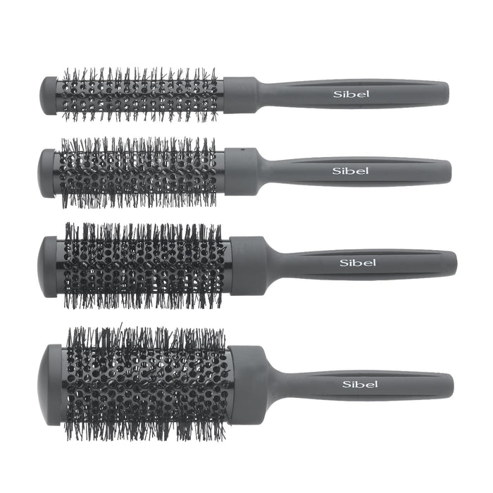 Sibel Thermische Borstels set Zwart 4 stuks