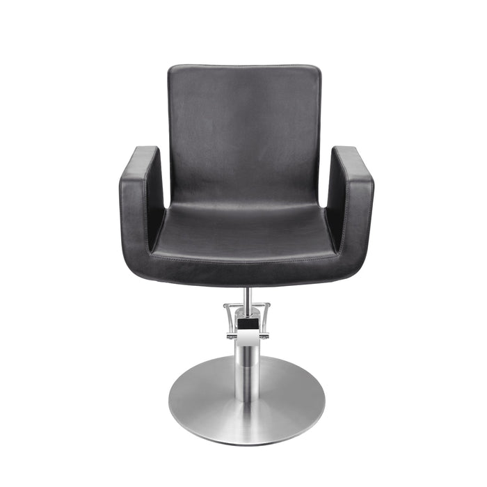 Sibel Cutting Chair Attractio w/ Round Base Black