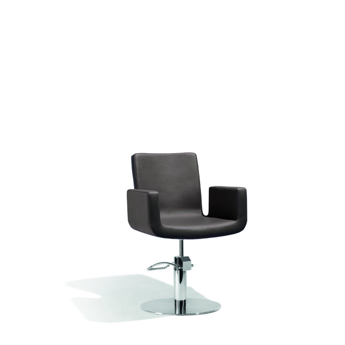 Sibel Cutting Chair Attractio w/ Round Base Brown