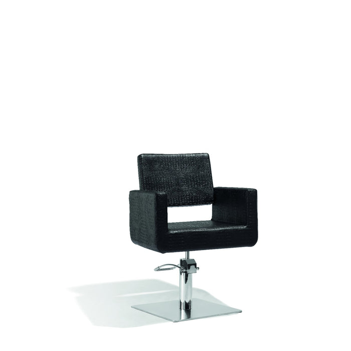 Sibel Cutting Chair Felicitas w/ Square Baes Croco Black