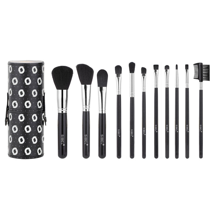 Sibel Cosmetische Borstelset Black Swan 11 stuks