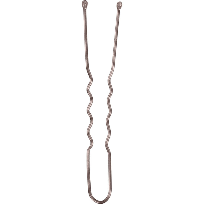 Sibel OBB Pins Metal Wavy 60mm Bruin 25   stuks