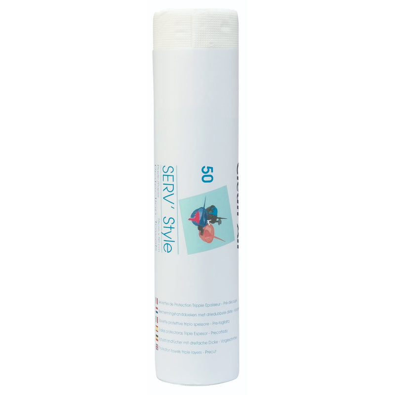Sibel Papieren handdoekjes met plastic coating Tinting 50 stuks