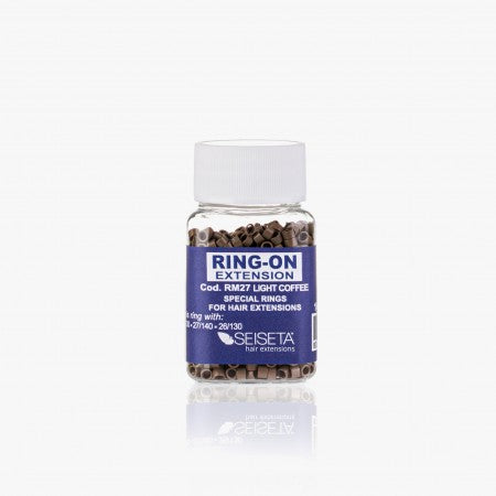 Seiseta Aluminium ringen licht koffie 1000 stuks