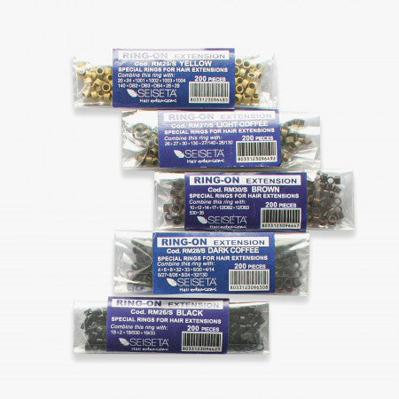 Seiseta Set aluminium ringen in 5 kleuren 1000 stuks