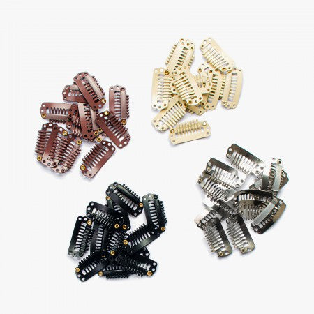 Seiseta Metalen clips middenbruin 12 stuks
