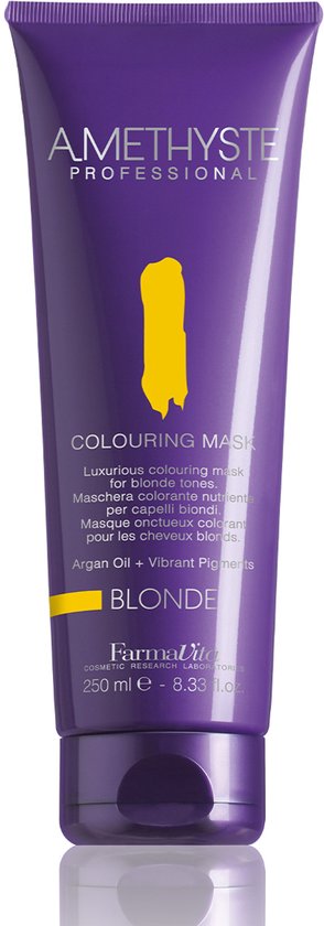 294x840 Semi-permanente kleurstof Farmavita Amethyste Colouring Mask Blond (250 ml) - Afbeelding 1