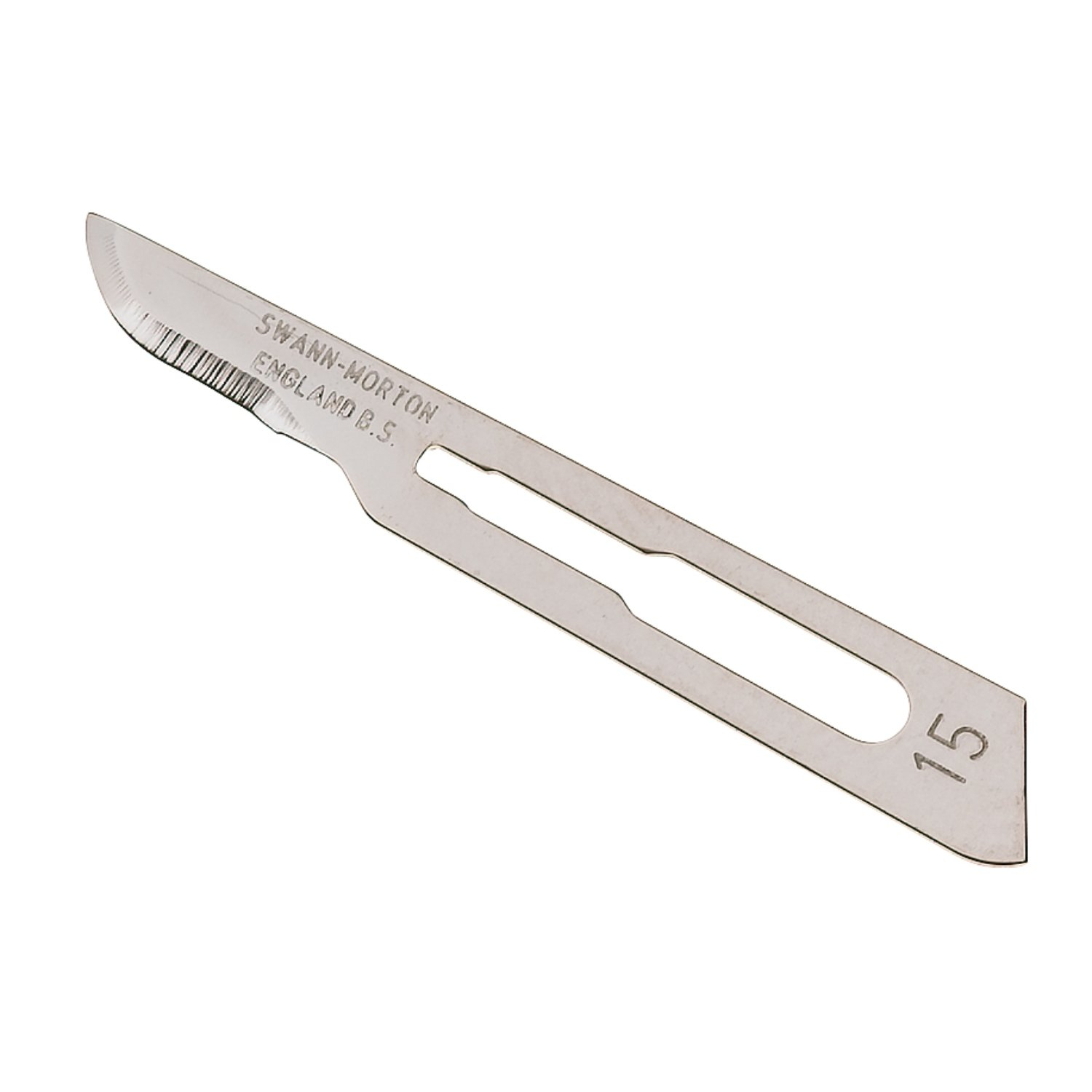 5412058015342 Swann-Morton Scalpelmesjes N°15 20x5 stuks - Afbeelding 1