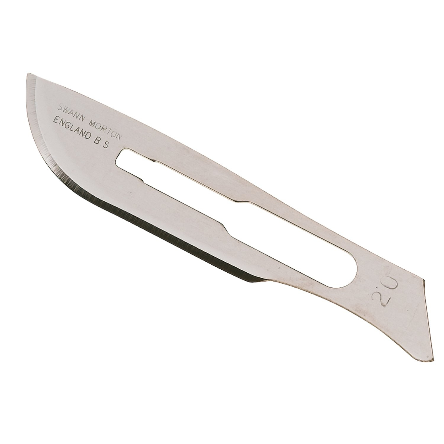 5412058015359 Swann-Morton Scalpelmesjes N°20 20x5 stuks - Afbeelding 1