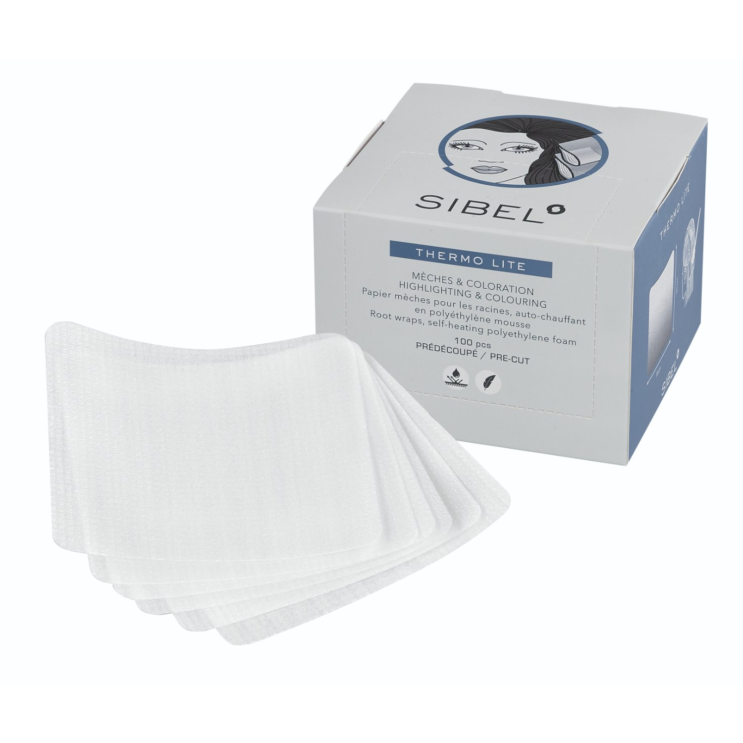 5412058214158 Sibel Highlight Foam Wraps 10cmx10cm 100 stuks - Afbeelding 1