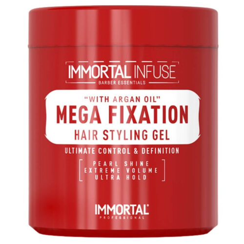 Immortal Infuse Mega Fixation Hair Styling Gel With Argan Oil 500 Ml - Afbeelding 1
