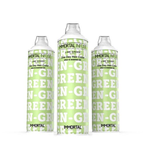 Immortal Infuse One Day Hair Color Spray Lime Green 200ml - Afbeelding 2