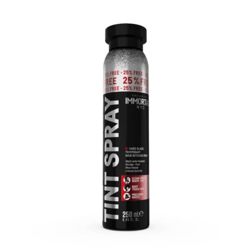 Immortal NYC Tint Spray Temporary Hair Retouch Spray Hard Black 250ml - Afbeelding 1