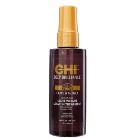 chi-deep-brilliance-rinse-hair-serum-with-olive-and-manoi-oils-89-ml Chi Deep Brilliance Shine Serum Lightweight Leave In 89ml - Afbeelding 1
