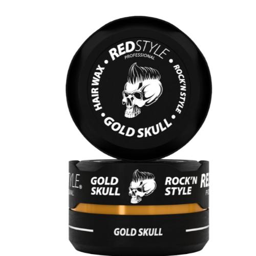 image (4) Redstyle Hair Wax Gold Skull - 150ml - Afbeelding 1