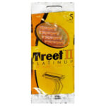 Treet II Geel 5 Scheermessen in een Zakje